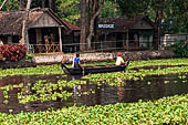 Kerala backwaters, travelling the neighborhood by public ferry service from  Alleppey to Kumbakonam. 